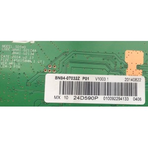 MAIN PARA MONITOR SAMSUNG ORIGINAL / NUMERO DE PARTE BN94-07032Z / BN41-02134A / BN97-07997E / BN9407032Z / 07032Z / NUMERO DE PANEL CY-MH236BGLV3H / DISPLAY LSM236HL01-V01 / MODELO S24D590PL / LS24D590PLY/ZA